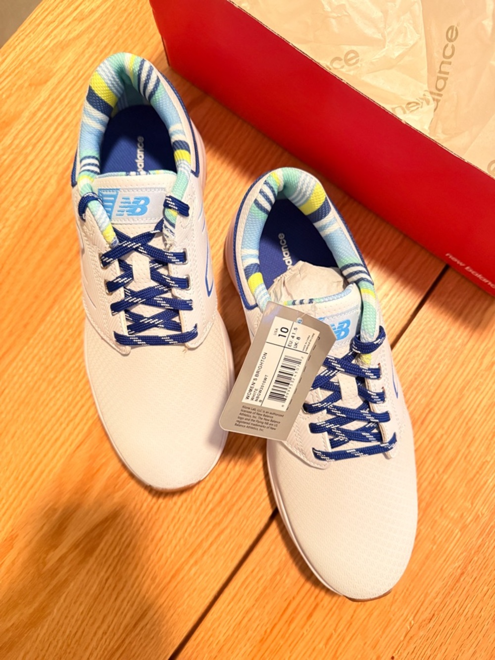 New Balance Women’s Brighton Golf Shoes Size 10 White NWT Waterproof - Picture 5 of 7